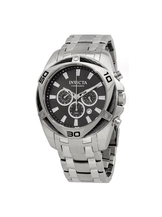 NWT Invicta Bolt Chronograph Quartz Black Dial Men\'s Watch